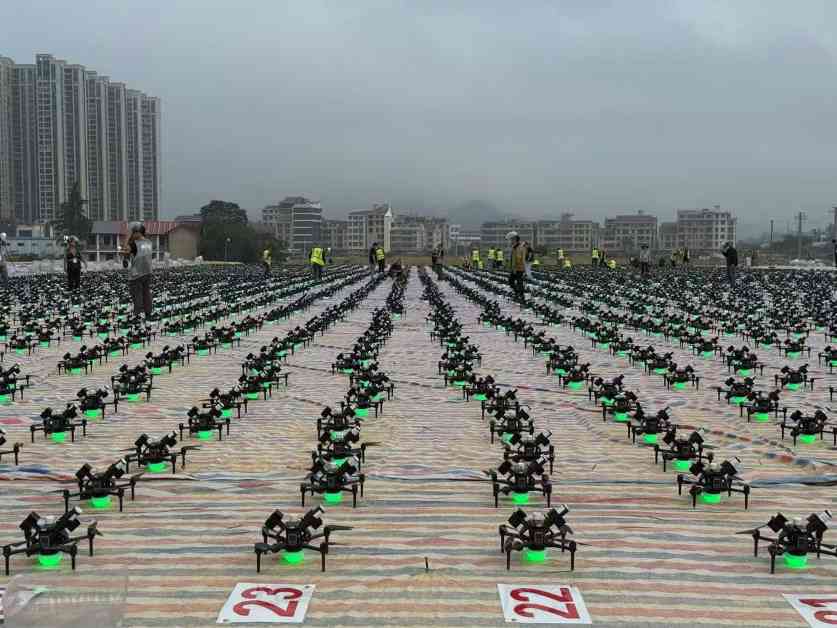 高巨创新同日挑战两项无人机吉尼斯纪录，科技与艺术完美融合