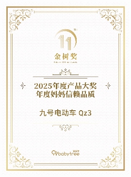 九号电动Q3系列斩获2025金树盛典“年度妈妈信赖品质”大奖，以真实需求洞察驱动行业品质升级