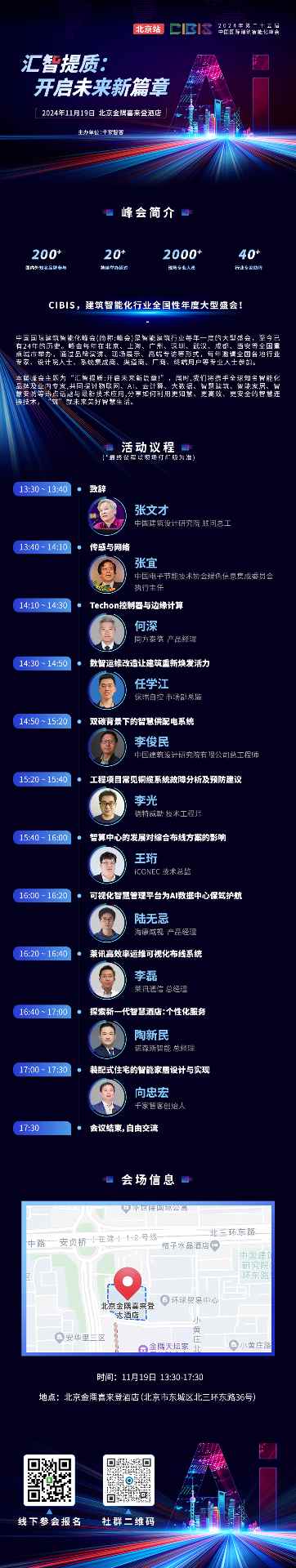 议题预告 | 第25届CIBIS建筑智能峰会北京站即将举办