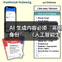 AI生成内容将全面标识，防伪溯源保网络环境