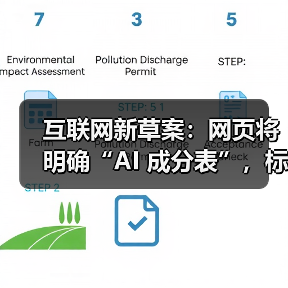 互联网新草案：网页将明确“AI 成分表”，标明 AI 参与程度
