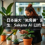 日本AI初创企业Sakana AI B轮融资创纪录，估值达4000亿日元