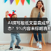 AI撰写报纸文章竟成常态？9%内容未标明真相