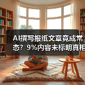 AI撰写报纸文章竟成常态？9%内容未标明真相