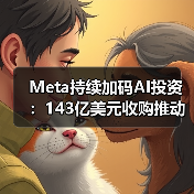 Meta持续加码AI投资：143亿美元收购推动AI突破