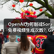 OpenAI为何削减Sora免费视频生成次数？GPU资源告急引关注