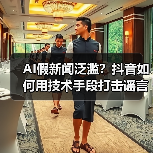 AI假新闻泛滥？抖音如何用技术手段打击谣言？