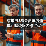 京东PLUS会员年度盛典：超级联名卡“买一得五”、最高领1345元超级补贴券