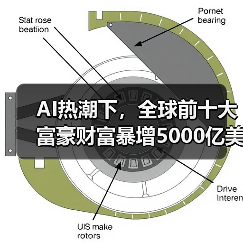 AI热潮引爆富豪财富暴涨！全球前十大富豪财富增长超5000亿-云溯流蓝帝科技网
