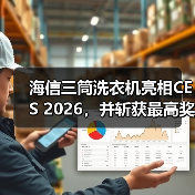 海信三筒洗衣机斩获CES最佳创新奖，创新技术如何定义家庭洗护新标准-云溯流蓝帝科技网
