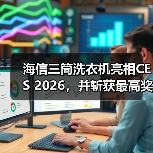 海信三筒洗衣机斩获CES最佳创新奖，创新技术如何定义家庭洗护新标准-云溯流蓝帝科技网