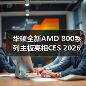 华硕全新AMD 800系列主板亮相CES 2026