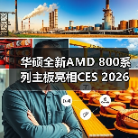 华硕全新AMD 800系列主板亮相CES 2026