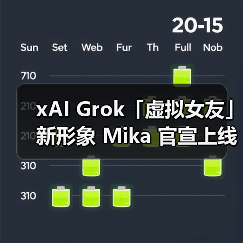 Grok虚拟女友Mika上线，二次元设计引爆热议-云溯流蓝帝科技网