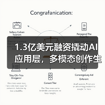 1.3亿美元融资撬动AI应用层,多模态创作生态崛起 1.3亿美元融资撬动AI应用层,多模态创作生态崛起