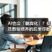 大语言模型接触低质量数据会“脑腐化”?研究揭示认知退化真相-云溯流蓝帝科技网 大语言模型接触低质量数据会“脑腐化”?研究揭示认知退化真相-云溯流蓝帝科技网