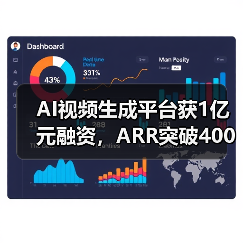 AI视频生成平台获1亿元融资,ARR突破4000万 AI视频生成平台获1亿元融资,ARR突破4000万