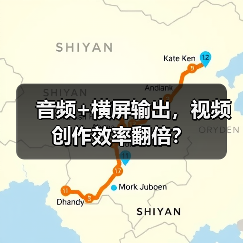 音频+横屏输出,视频创作效率翻倍? 音频+横屏输出,视频创作效率翻倍?