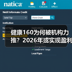 健康160为何被机构力推?2026年或实现盈利! 健康160为何被机构力推?2026年或实现盈利!