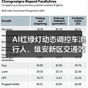 AI红绿灯动态调控车流行人，雄安新区交通效率升级