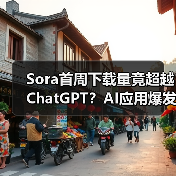 Sora首周下载量竟超越ChatGPT?AI应用爆发背后的争议 Sora首周下载量竟超越ChatGPT?AI应用爆发背后的争议