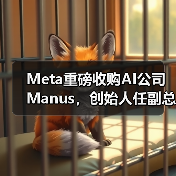 Meta重磅收购AI公司Manus,创始人任副总裁引关注 Meta重磅收购AI公司Manus,创始人任副总裁引关注