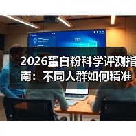 2026蛋白粉科学评测指南:不同人群如何精准选择? 2026蛋白粉科学评测指南:不同人群如何精准选择?