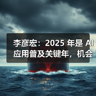 李彦宏:2025 年是 AI 应用普及关键年,机会在应用层 李彦宏:2025 年是 AI 应用普及关键年,机会在应用层