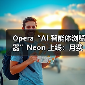 Opera“AI 智能体浏览器”Neon 上线:月费 19.9 美元,号称每周都有大变化 Opera“AI 智能体浏览器”Neon 上线:月费 19.9 美元,号称每周都有大变化