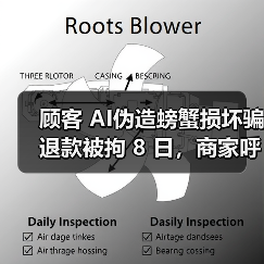 顾客 AI伪造螃蟹损坏骗退款被拘 8 日,商家呼吁加强监管 顾客 AI伪造螃蟹损坏骗退款被拘 8 日,商家呼吁加强监管