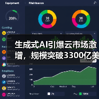 生成式AI引爆云市场激增,规模突破3300亿美元 生成式AI引爆云市场激增,规模突破3300亿美元
