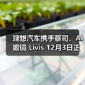 理想汽车携手蔡司,AI 眼镜 Livis 12月3日正式发布 理想汽车携手蔡司,AI 眼镜 Livis 12月3日正式发布