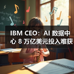 IBM CEO：AI 数据中心 8 万亿美元投入难获回报