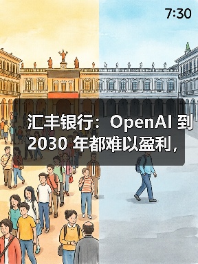 汇丰银行:OpenAI 到 2030 年都难以盈利,同时还要再砸至少 2070 亿美元 汇丰银行:OpenAI 到 2030 年都难以盈利,同时还要再砸至少 2070 亿美元