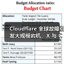 Cloudflare 全球故障引发大规模宕机,X 与 ChatGPT 受波及 Cloudflare 全球故障引发大规模宕机,X 与 ChatGPT 受波及