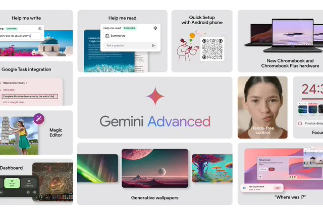 Chromebook Plus 笔记本迎来谷歌 Gemini 加持，AI 功能助力写作、图片处理等