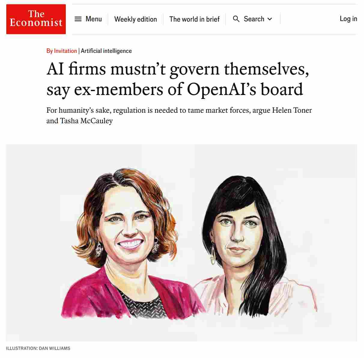 两名前董事称 OpenAI 自我管理能力“不可靠”：将会向利润屈服