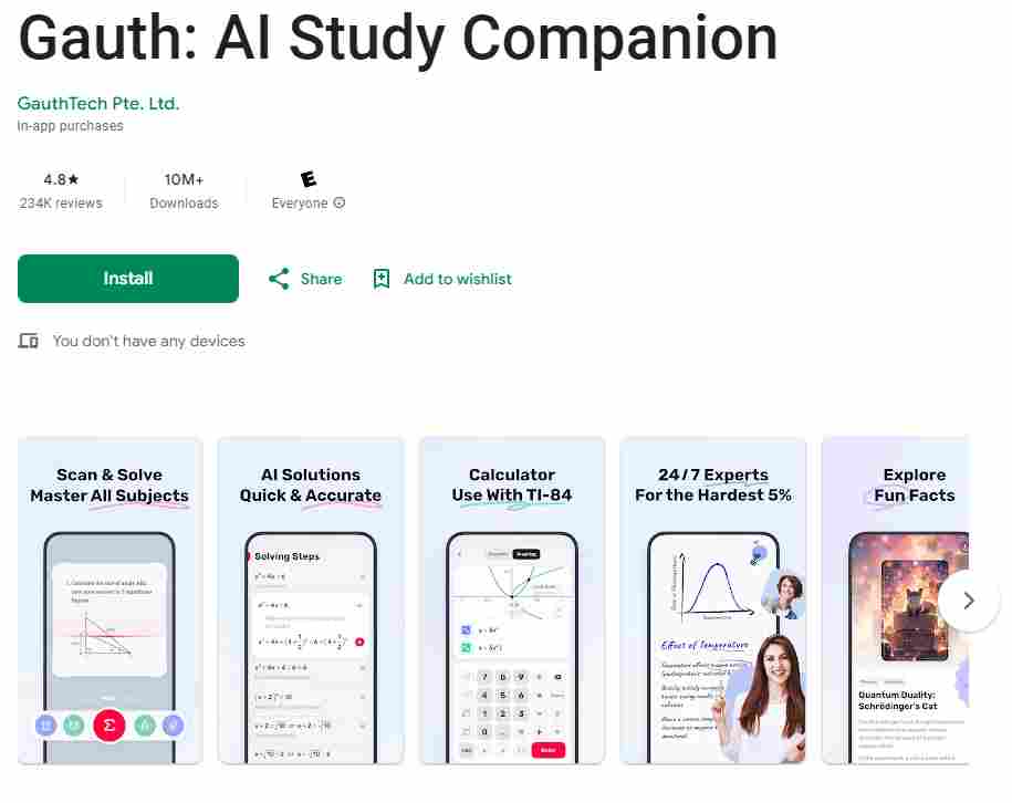 字节跳动 “AI作业助手” Gauth在美国教育应用下载量排名第二 - 蓝帝科技网