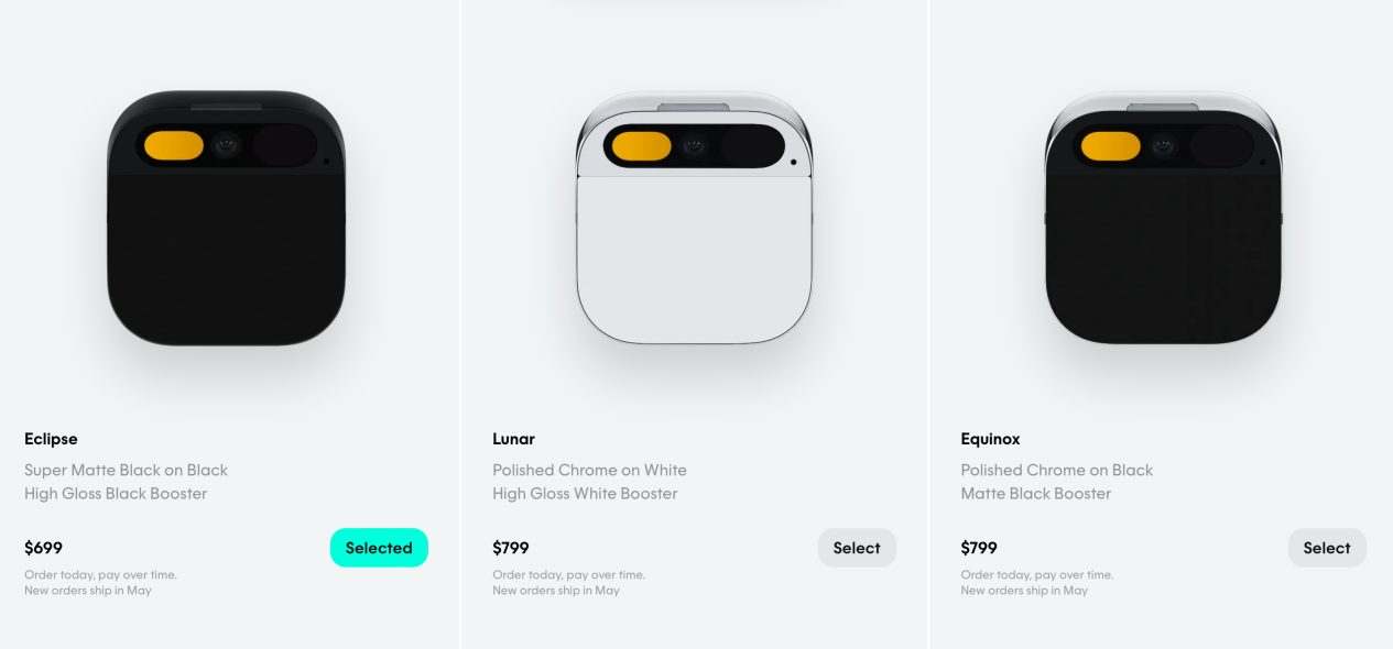 无屏幕可穿戴设备 AI Pin 开售：699 美元起，外媒给予差评