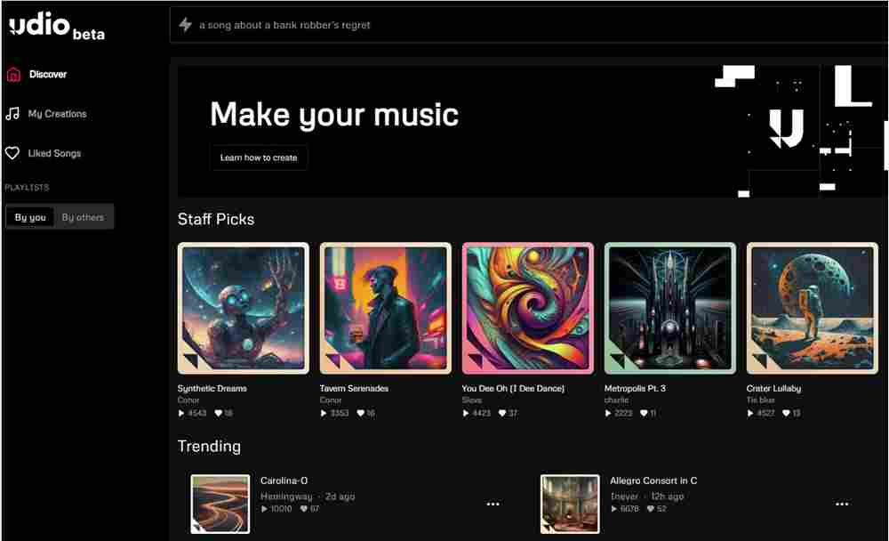suno劲敌!AI音乐生成工具Udio正式发布 输入文字即可生成音乐